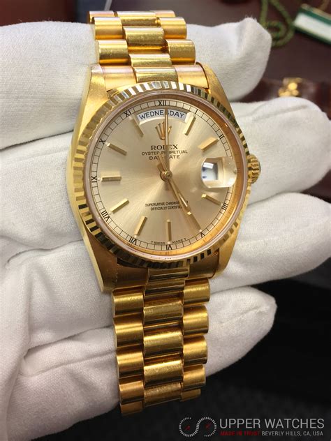 cost of gold rolex watch